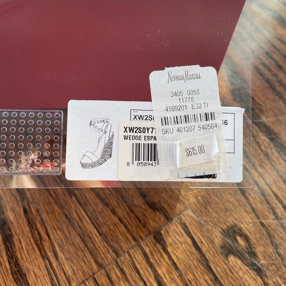 Valentino Garavani Orange Espadrille Wedges - Picture 9 of 10